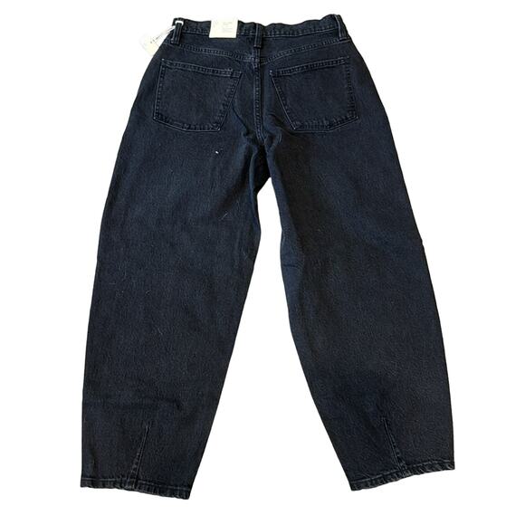 NWT Universal Thread Women's High Rise Balloon Jeans Black Size 8 - Picture 3 of 7